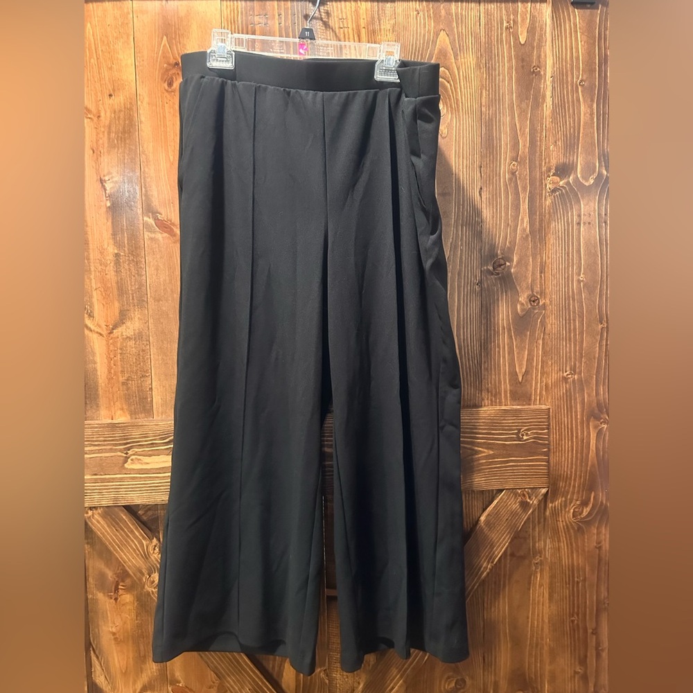 LOFT Black Women's Wide-Leg Pants